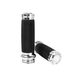 Motorcycle 1.25'' Universal Rubber Hand Grips CNC Handlebar For Harley Sportster 883 1200 Iron XL VRSC Touring Dyna Softail