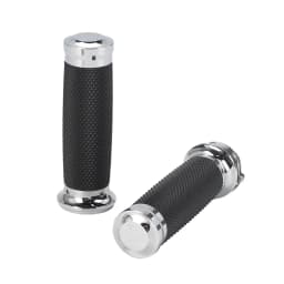 Motorcycle 1.25'' Universal Rubber Hand Grips CNC Handlebar For Harley Sportster 883 1200 Iron XL VRSC Touring Dyna Softail