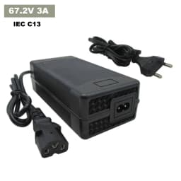 67.2V 3A 5A Li-ion Fast Charger 16S 60V 3A Lithium 20AH 30AH Battery Chargers 3PIN IEC C13 Connector