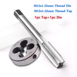 M10/M12/M14/M16/M15/M18/M20 Screw Thread Metric Tap Die Set Right Hand HSS Machine Threading Taper Plug Round Threading