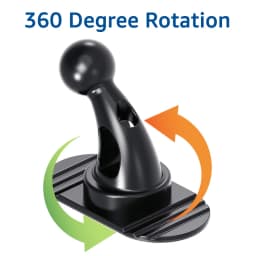Untoom 17mm Ball Head Base Universal Sticker Base Car Phone Holder 360° Rotation Car Dashboard Cell Phone Mount Accessories