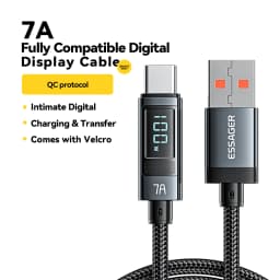 Essager 7A USB Type C Cable 100W USB C Charger Data For Realme Huawei P40 30 Pro 66W Fast Charging Wire Cord Samsung Xiaomi Poco