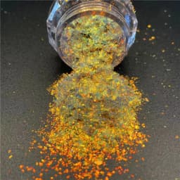Super Shiny Gold Opal Nail Powder Mermaid Glitter Ultrathin Iridescent Flakes Nail Sequins Pigment Chrome Powder Manicure Decor