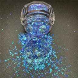 Super Shiny Gold Opal Nail Powder Mermaid Glitter Ultrathin Iridescent Flakes Nail Sequins Pigment Chrome Powder Manicure Decor