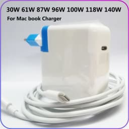 PD 30W 60W 87W 96W USB C Charger Power Adapter for MacBook Pro 16, 15, 13 inch, New Air 13 inch 2020/2019/2018,Works with Type C