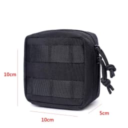 Utility Molle EDC Pouch Mini Knife Compass Flashlight Card Holder Outdoor Hiking Camping Hunting Waist Belt Pack Bag