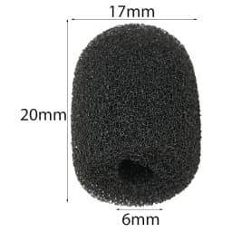 10pcs 6mm Mini Headset Microphone Cover Sponge Foam Windscreen Replacement Lavalier Gooseneck Conference Mic Cover