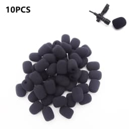 10pcs 6mm Mini Headset Microphone Cover Sponge Foam Windscreen Replacement Lavalier Gooseneck Conference Mic Cover