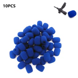 10pcs 6mm Mini Headset Microphone Cover Sponge Foam Windscreen Replacement Lavalier Gooseneck Conference Mic Cover