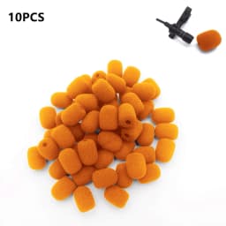 10pcs 6mm Mini Headset Microphone Cover Sponge Foam Windscreen Replacement Lavalier Gooseneck Conference Mic Cover