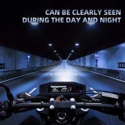 AD Universal Motorcycle Speedometer Digital Speed Meter LED Tachometer Dashboard Instrument Panel Meter LCD Display Y Bracket