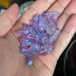 10/20/30pcs Purple Natural Quartz Crystal Point Beads Top Drilled Graduated Stick Point Loose Bead for DIY Jewelry Making Supply