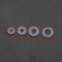 100Pcs Silicone Rubber Stoppers Ring Bead Charms Bracelets Compatible for Use Alone or with Clip Lock Spacer Charm Beads