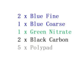 Home 1 Set Compatible Aquarium Filter for Juwel Compact / Bioflow 3.0 (2 x Fine, 1 x Coarse, 1 x Nitrate, 2 x Carbons, 5 x Poly)