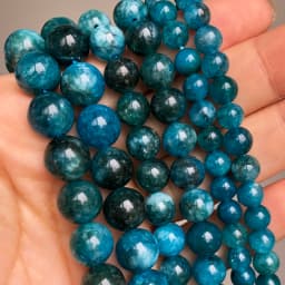 Natural Stone Blue Turquoises Agates Tiger Eye Lapis Lazuli Amazonite Round Beads For Jewelry Making DIY Bracelet Accessories