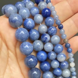 Natural Stone Blue Turquoises Agates Tiger Eye Lapis Lazuli Amazonite Round Beads For Jewelry Making DIY Bracelet Accessories