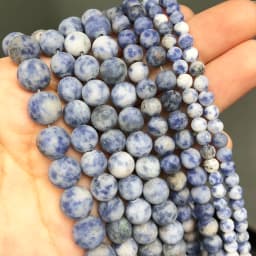 Natural Stone Blue Turquoises Agates Tiger Eye Lapis Lazuli Amazonite Round Beads For Jewelry Making DIY Bracelet Accessories