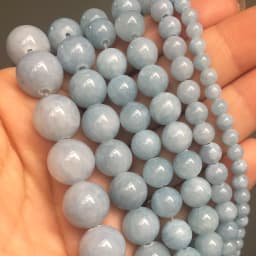 Natural Stone Blue Turquoises Agates Tiger Eye Lapis Lazuli Amazonite Round Beads For Jewelry Making DIY Bracelet Accessories