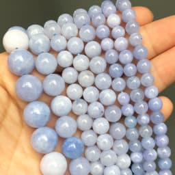 Natural Stone Blue Turquoises Agates Tiger Eye Lapis Lazuli Amazonite Round Beads For Jewelry Making DIY Bracelet Accessories