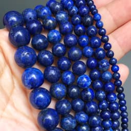 Natural Stone Blue Turquoises Agates Tiger Eye Lapis Lazuli Amazonite Round Beads For Jewelry Making DIY Bracelet Accessories