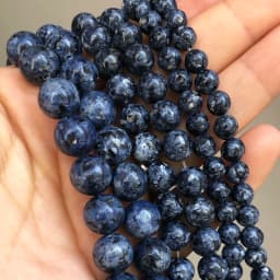 Natural Stone Blue Turquoises Agates Tiger Eye Lapis Lazuli Amazonite Round Beads For Jewelry Making DIY Bracelet Accessories