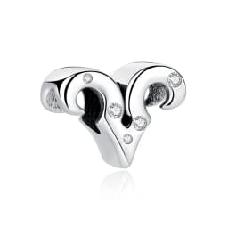Original 925 Sterling Silver Charms Beads 12 Zodiac A-Z Letters Virgo Aries Fit Brand Bracelets Necklaces Jewelry For Women