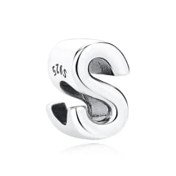 Original 925 Sterling Silver Charms Beads 12 Zodiac A-Z Letters Virgo Aries Fit Brand Bracelets Necklaces Jewelry For Women