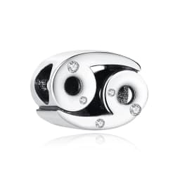 Original 925 Sterling Silver Charms Beads 12 Zodiac A-Z Letters Virgo Aries Fit Brand Bracelets Necklaces Jewelry For Women