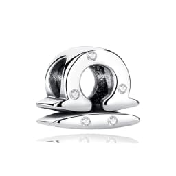 Original 925 Sterling Silver Charms Beads 12 Zodiac A-Z Letters Virgo Aries Fit Brand Bracelets Necklaces Jewelry For Women