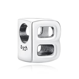 Original 925 Sterling Silver Charms Beads 12 Zodiac A-Z Letters Virgo Aries Fit Brand Bracelets Necklaces Jewelry For Women