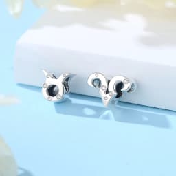 Original 925 Sterling Silver Charms Beads 12 Zodiac A-Z Letters Virgo Aries Fit Brand Bracelets Necklaces Jewelry For Women