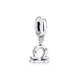 Original 925 Sterling Silver Charms Beads 12 Zodiac A-Z Letters Virgo Aries Fit Brand Bracelets Necklaces Jewelry For Women
