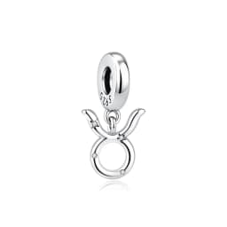 Original 925 Sterling Silver Charms Beads 12 Zodiac A-Z Letters Virgo Aries Fit Brand Bracelets Necklaces Jewelry For Women