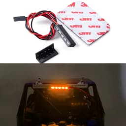 YEAHRUN Red/Yellow 32/65mm Light Lamp Bar for Axial SCX10 90046 Wraith RR10 TRX-4 D90 Tamiya 1/10 RC Crawler Model Car