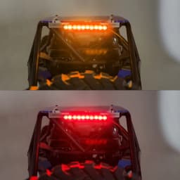YEAHRUN Red/Yellow 32/65mm Light Lamp Bar for Axial SCX10 90046 Wraith RR10 TRX-4 D90 Tamiya 1/10 RC Crawler Model Car