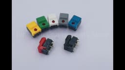 10Pcs PB86-A1 6Pin With LED Momentary SPDT Square Push Button Tact Switch for Stage Equipment Control