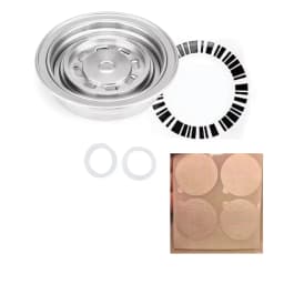 Reusable coffee capsule adapter stainless steel PP material Dolce Gusto nespresso coffee capsule compactor made