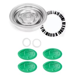 Reusable coffee capsule adapter stainless steel PP material Dolce Gusto nespresso coffee capsule compactor made