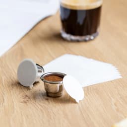 Reusable coffee capsule adapter stainless steel PP material Dolce Gusto nespresso coffee capsule compactor made