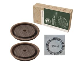 Reusable coffee capsule adapter stainless steel PP material Dolce Gusto nespresso coffee capsule compactor made