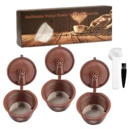 Reusable coffee capsule adapter stainless steel PP material Dolce Gusto nespresso coffee capsule compactor made