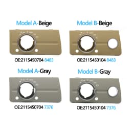 LHD RHD Front Dashboard Headlight Lamp Switch Cover Trim Replacement For Mercedes Benz W211 E Class 320 350 550 2003-2008