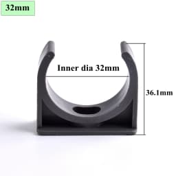 2~20pcs Inner Dia 20~40mm PVC Pipe Clamp Connector Garden Irrigation Aquarium Fish Tank Watering Adapter Fittings Fixing Joint