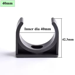 2~20pcs Inner Dia 20~40mm PVC Pipe Clamp Connector Garden Irrigation Aquarium Fish Tank Watering Adapter Fittings Fixing Joint