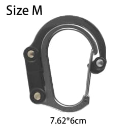 Multifunctional Hybrid Gear Clip Carabiner 360 Degree Rotating Hook Strong Buckle Camping Hiking Travel Backpack Outdoor Gadget