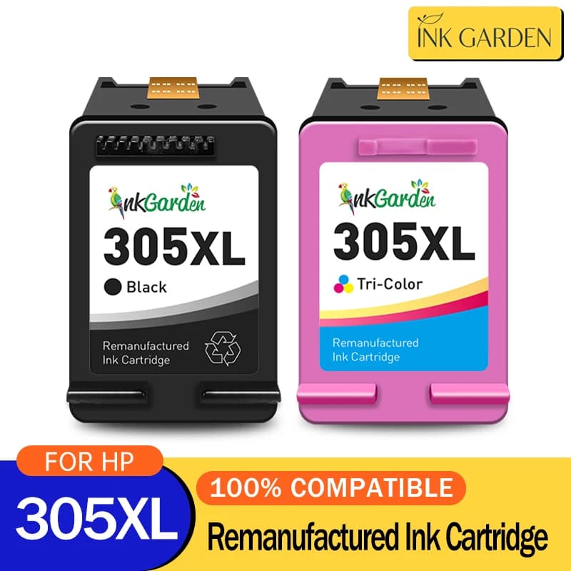 InkGarden 305 XL For HP 305 XL HP 305 Ink Cartridge Remanufactured For HP DeskJet Plus Series 4120 4121 4122 4130 4140 4152