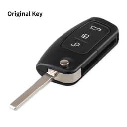 KEYYOU Modified Car Key Shell For Ford Focus Mondeo Focus Fiesta C Max S Max Galaxy Ranger 3 Buttons Flip Remote Key Case