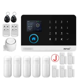 GSM Alarm System for Home Works with TUYA Smart Home App Burglar Security 433MHz 2G WiFi Alarm Wireless Control PG103