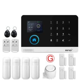 GSM Alarm System for Home Works with TUYA Smart Home App Burglar Security 433MHz 2G WiFi Alarm Wireless Control PG103