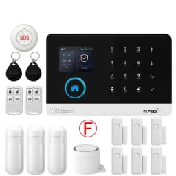 GSM Alarm System for Home Works with TUYA Smart Home App Burglar Security 433MHz 2G WiFi Alarm Wireless Control PG103